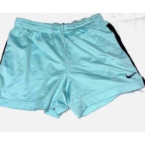 Nike Dri-Fit Womens Athletic Shorts M Blue & Black